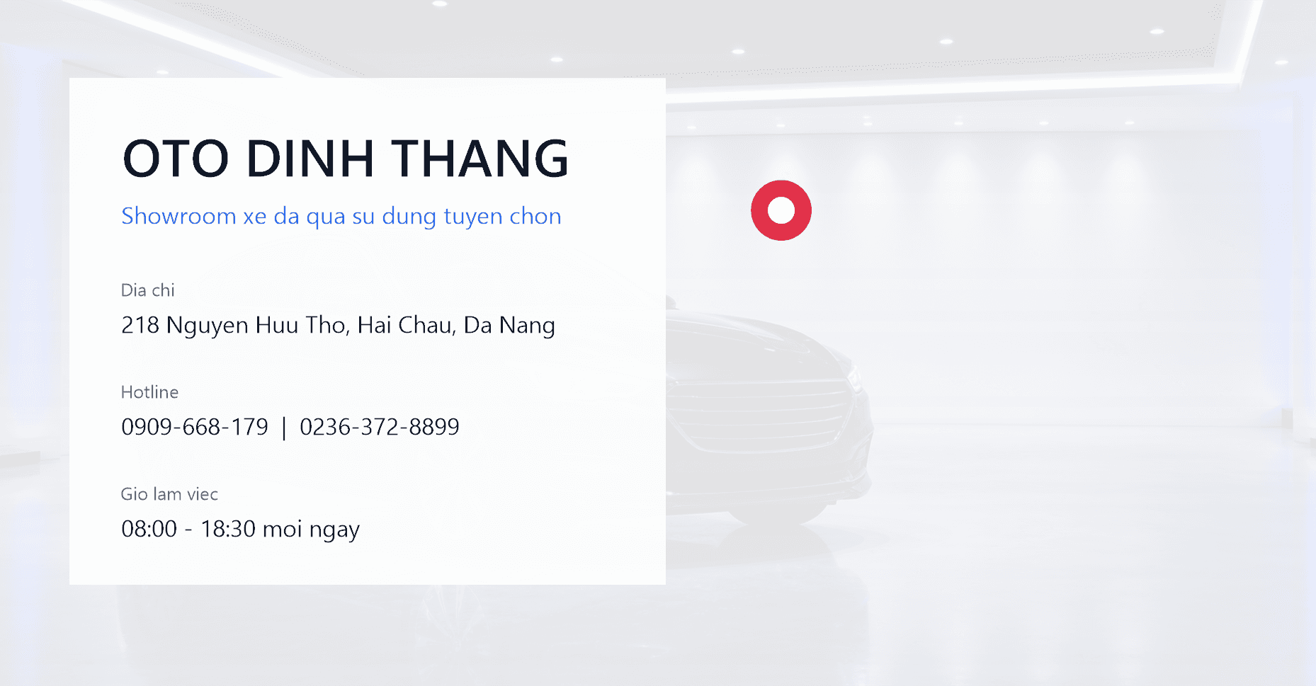 Oto Dinh Thang showroom map